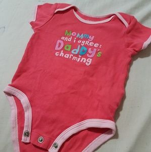Pink Carter's 3 Month Baby Onesie